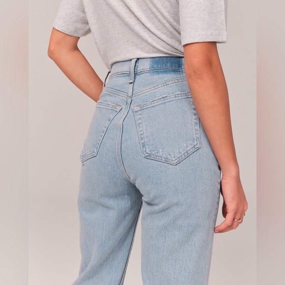 Abercrombie & Fitch 90’s style dad high rise jeans 27/4R - Picture 4 of 14